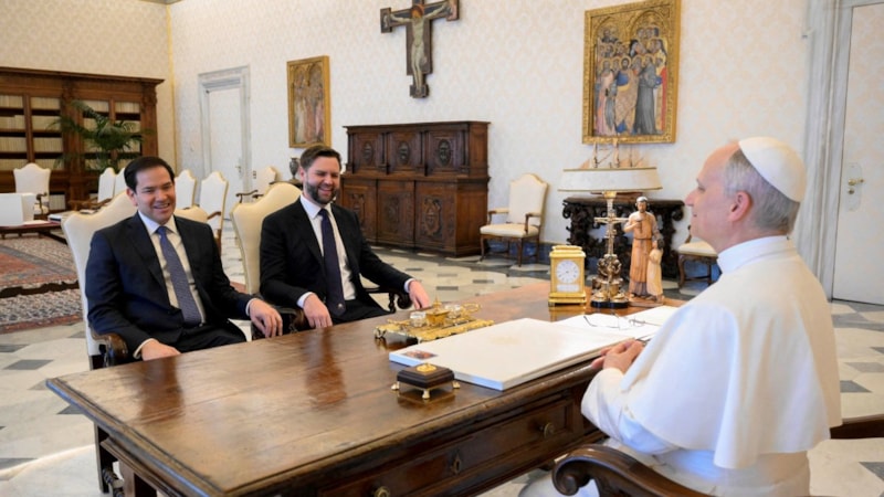 Papa 14. Leo, ABD Başkan Yardımcısı Vance ile görüştü