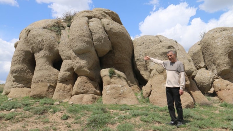 Gören fil sandı; Sivas'ta esrarengiz kayalar! Gizemi çözülemiyor...