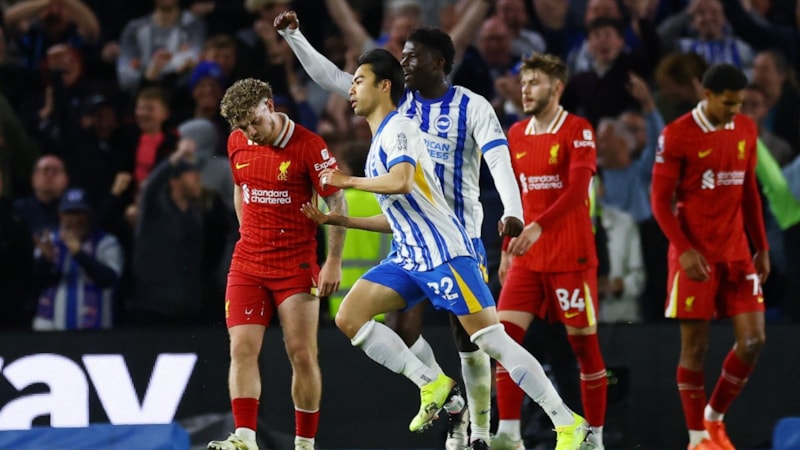 Premier Lig şampiyonu Liverpool, Brighton'a yenildi