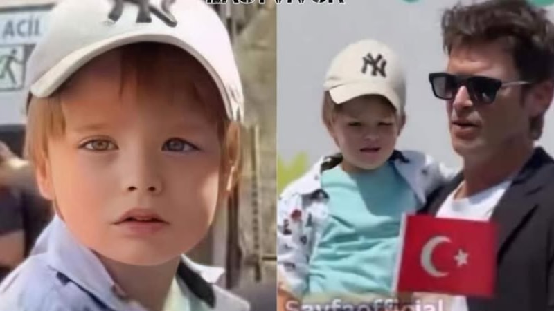 Bir bakan bir daha baktı! Kıvanç Tatlıtuğ oğlu Kurt Efe ile etkinliğe katıldı