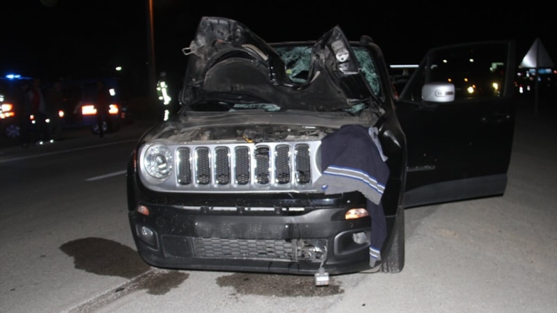 Konya'da cip, yayaya çarptı