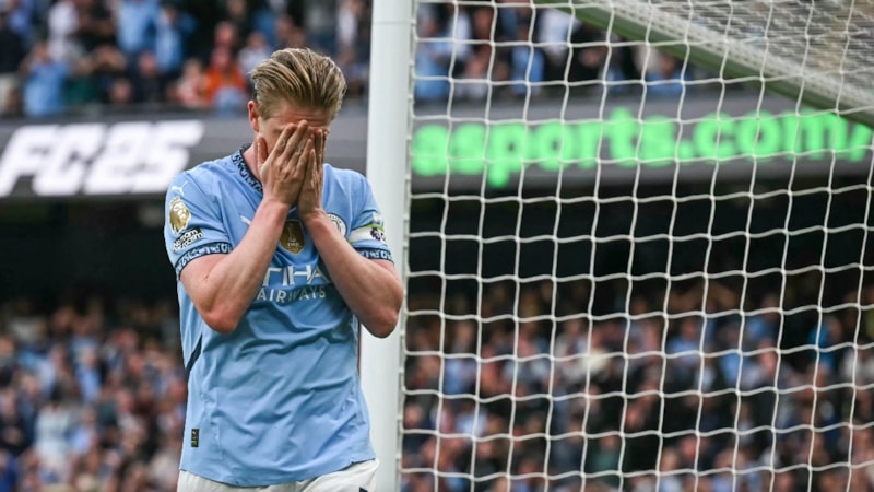 Kevin De Bruyne son maçında inanılmaz bir gol kaçırdı