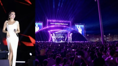 Manisa'da Ebru Yaşar rüzgarı: On binleri çoşturdu