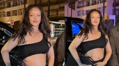 Rihanna ve ASAP Rocky Cannes'd aşk pozları! İddialı elbisesi dikkat çekti