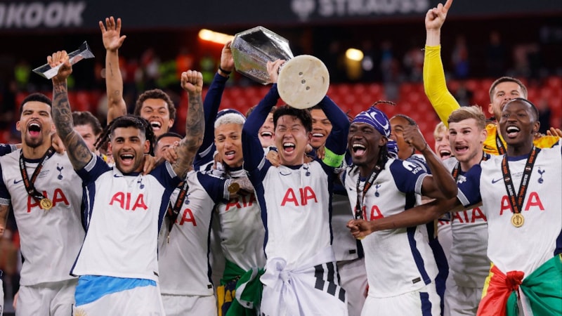 Premier Lig’de sıkıntılı günler geçiren Tottenham’ın UEFA Avrupa Ligi zaferi