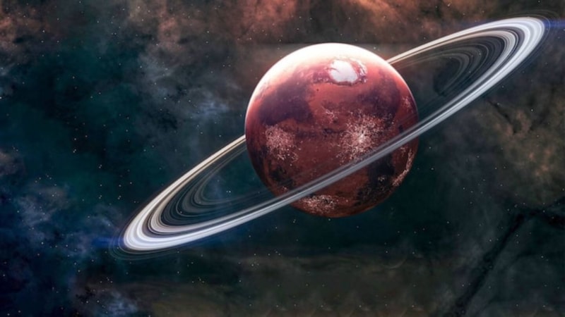 Mars'ın bir zamanlar Satürn benzeri halkaları vardı