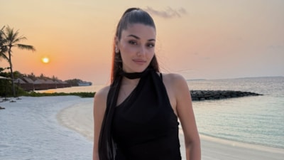 Aşk tam gaz devam! Oyuncu Hande Erçel ve Hakan Sabancı'dan romantik poz geldi