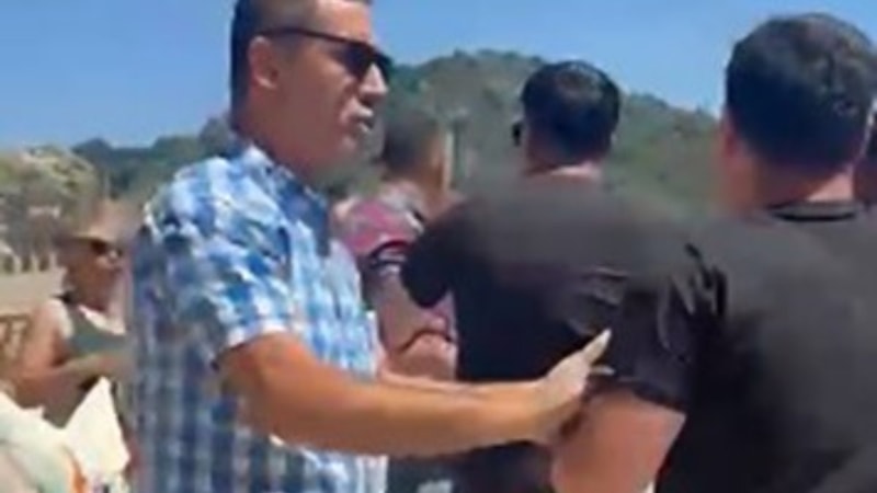 Muğla'da proje sahasına izinsiz giren çevrecilerden güvenlik görevlisine saldırı