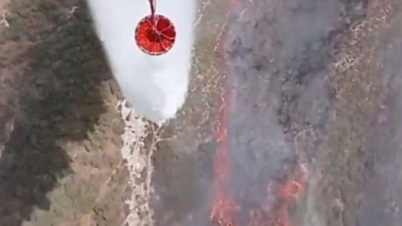 İzmir'de ziraat arazisinde yangın