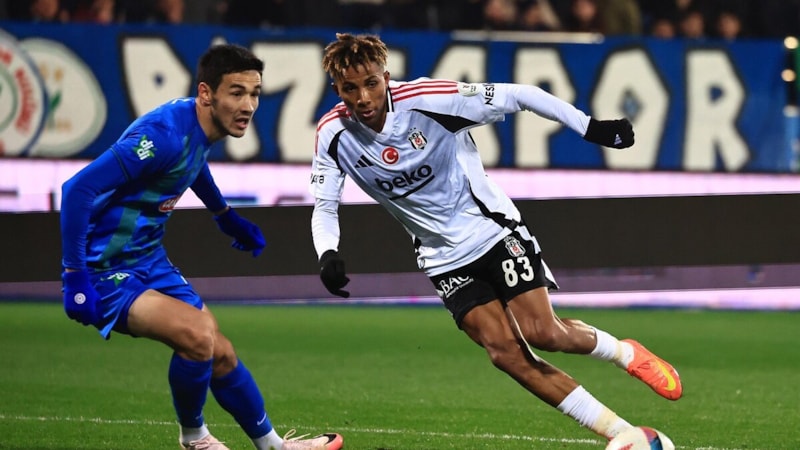 Beşiktaş - Rizespor maçının muhtemel 11'leri