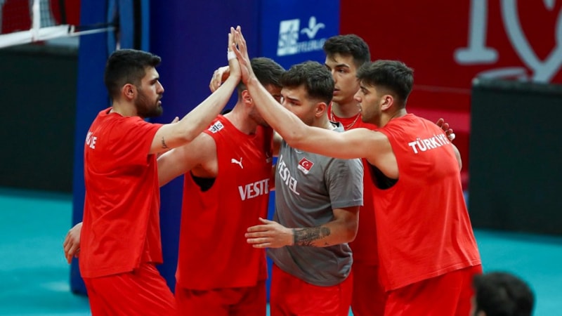 A Milli Erkek Voleybol Takımı, Hollanda'yı mağlup etti