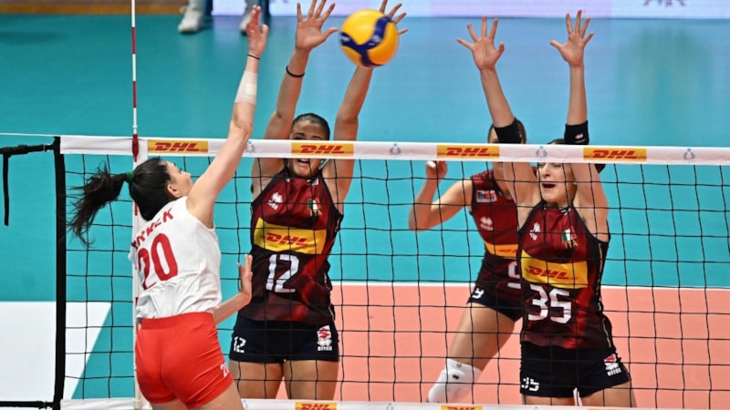 A Milli Kadın Voleybol Takımı, İtalya'ya yenildi