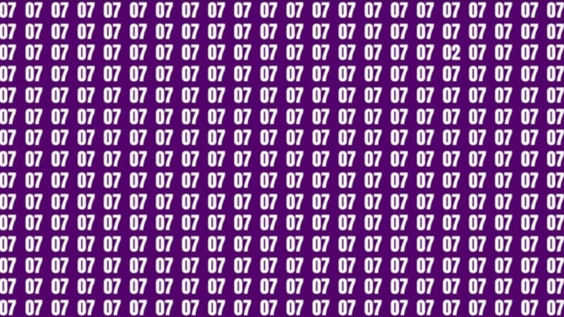 Göz bozan test: Resimdeki farklı sayıyı 7 saniyede bulanlar üstün zekalı sayılıyor