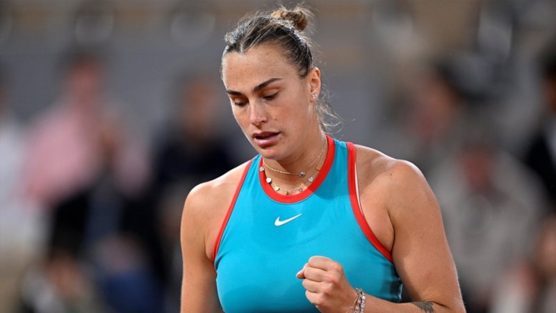 Fransa Açık'ta Aryna Sabalenka zorlanmadan ikinci tura çıktı