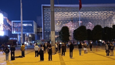 Taksim Meydanı'nda Gezi olayları yıl dönümünde 'duran adam' eylemi
