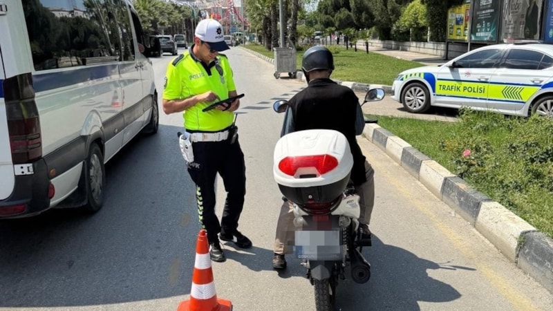 Manisa'da 91 motosiklet trafikten men edildi