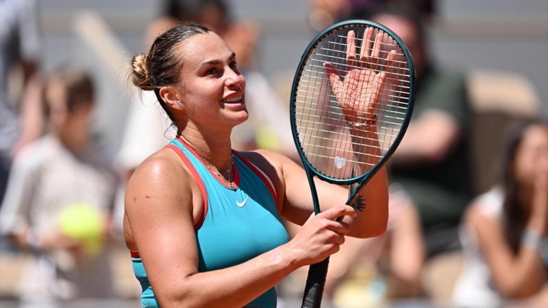Fransa Açık'ta Aryna Sabalenka dördüncü tura çıktı
