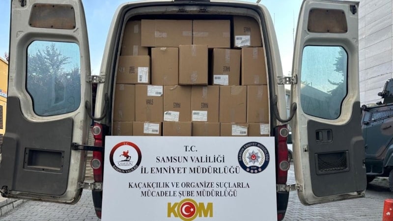 Samsun’da 2 milyondan fazla kaçak makaron ele geçirildi