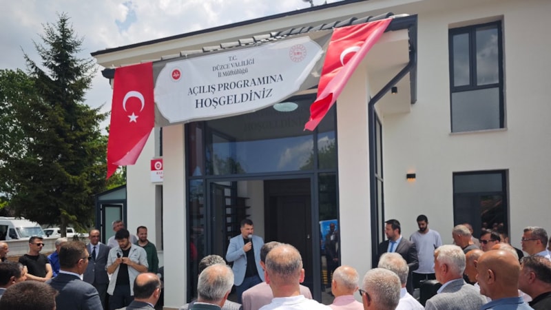 Düzce’de depremde yıkılan cami yeniden inşa edildi