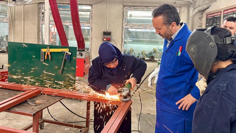 Kırşehir’de kadın kaynakçılar yetişiyor