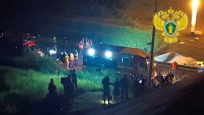 Rusya’nın Ukrayna sınırında köprü çöktü, tren raydan çıktı