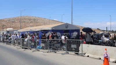 Ülkelerine dönen Suriyeli'ler, Kurban Bayramı öncesi Cilvegözü'nde yoğunluk oluşturdu