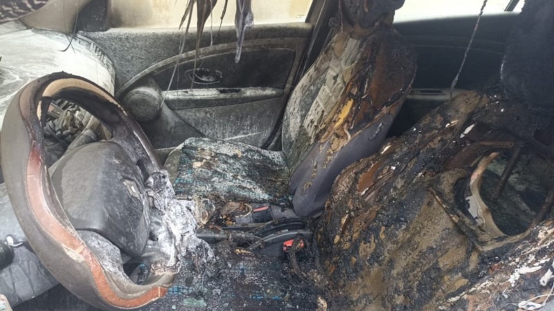 İstanbul'da tehdit etti, otomobilini yaktı