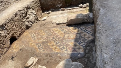 İznik’te kraliçenin sarayı olduğu iddia edilen mozaik ilk kez görüntülendi