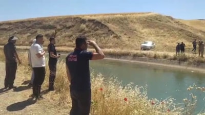 Diyarbakır'da sulama kanalına düşen kişi aranıyor