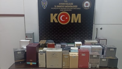 Aydın'da kaçak parfüm operasyonu