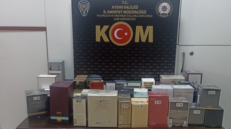 Aydın'da kaçak parfüm operasyonu