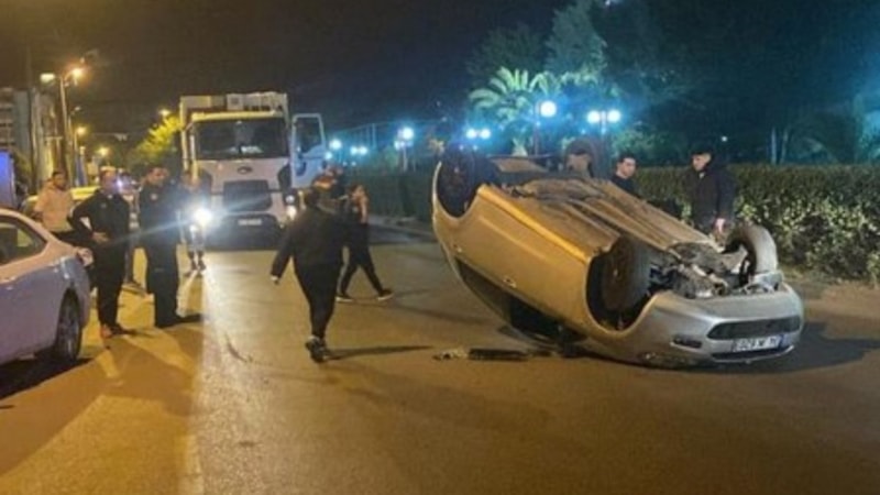 Zonguldak'ta aracıyla takla atan alkollü sürücü: Bu arabaya ben mi çarptım