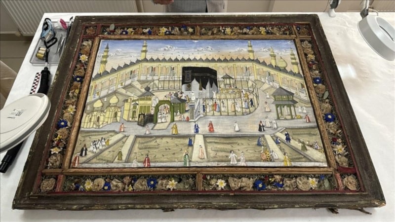 Kabe'nin 200 yıllık tasviri Topkapı Sarayı'ndan gün yüzüne çıktı