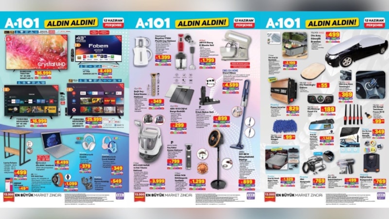 Araç sahipleri bayram edecek! A101'e otomobil ürünleri geliyor: 12 Haziran Aktüel Katalog