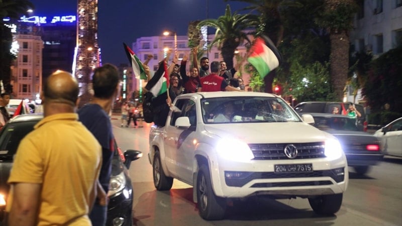 Mağrip Direniş Konvoyu Tunus'tan Gazze'ye doğru yola çıktı