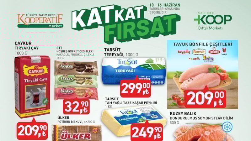 Tarım Kredi'de yaz şenliği: 10-16 Haziran'ı kaçırmayın! Şarküteri, bakliyat, temizlik...