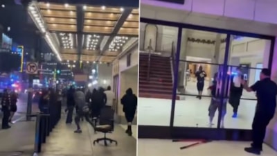 Los Angeles'ta Apple mağazası göstericiler tarafından yağmalandı