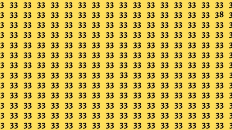 Görsel zeka testi: Resimdeki 38 sayısını 5 saniyede bulan yüksek IQ'lu sayılıyor