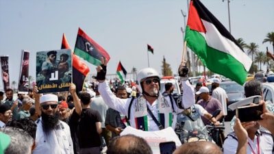 Gazze’ye ilerleyen 'Mağrib Direniş Konvoyu' Libya'ya ulaştı