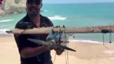 İstanbul Şile sahilinde kamikaze dron benzeri cisim bulundu