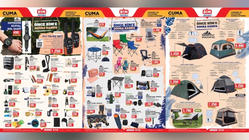 Önce BİM’e, sonra kampa! 20 Haziran’da kamp ürünleri geliyor: İşte fiyatları