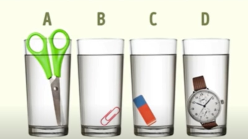 IQ testi: Hangi bardakta daha fazla su var? 17 saniyeniz var…