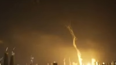 İran'dan füze saldırısı: Tel Aviv'den dumanlar yükseldi