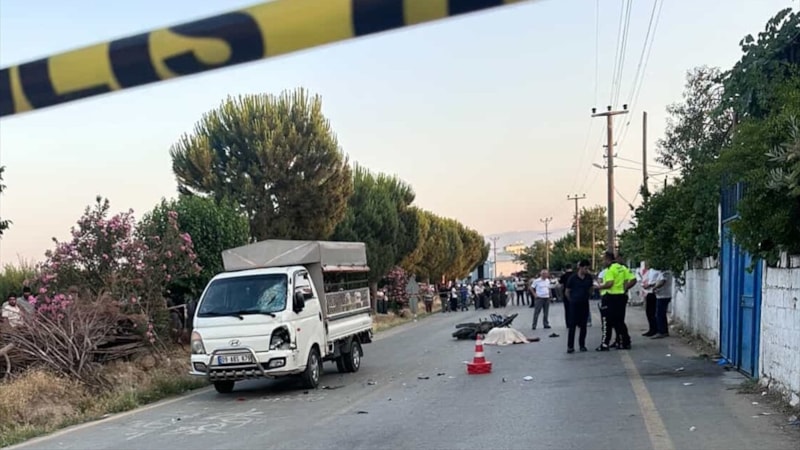 Aydın'da kamyonetle çarpışan motosikletin sürücüsü öldü