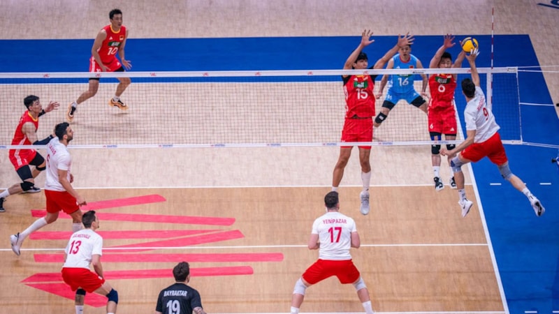 A Milli Erkek Voleybol Takımı, Çin'e set vermedi