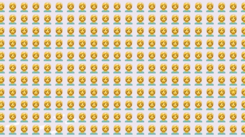 Optik illüzyon testi: Resimdeki farklı emojiyi 5 saniyede bulanlar dahi sayılıyor