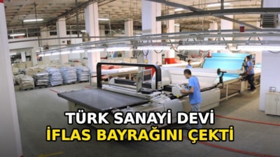 34 yıllık Türk sanayi devi iflas etti: Avrupa’ya ihracat yapıyordu…