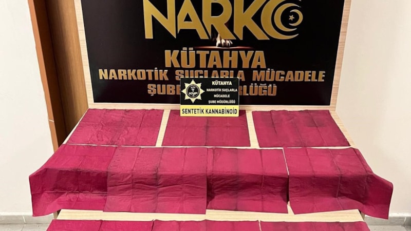 Kütahya'da uyuşturucu operasyonu