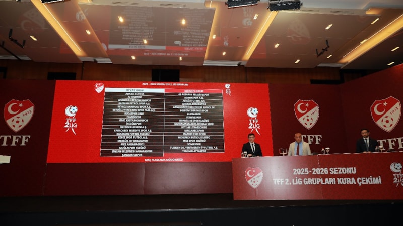 TFF 2. Lig Grupları kura çekimi yapıldı