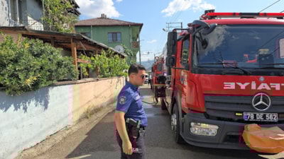 Karabük'te elektrikli battaniye yangın çıkardı